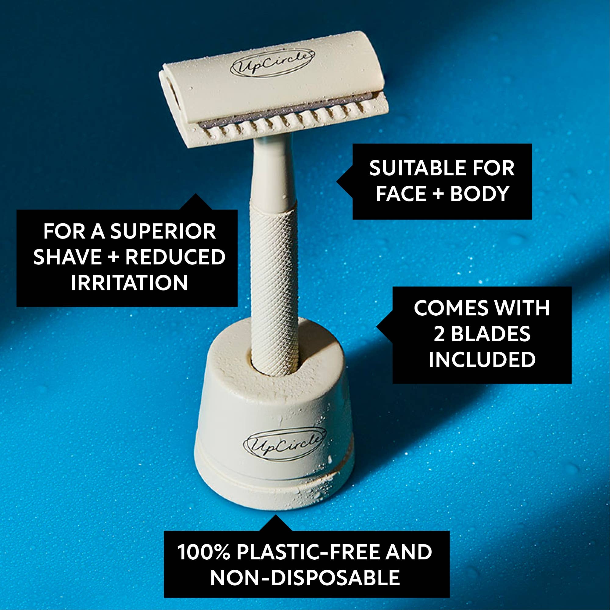 Safety Razor — Chrome, Two Blades Included