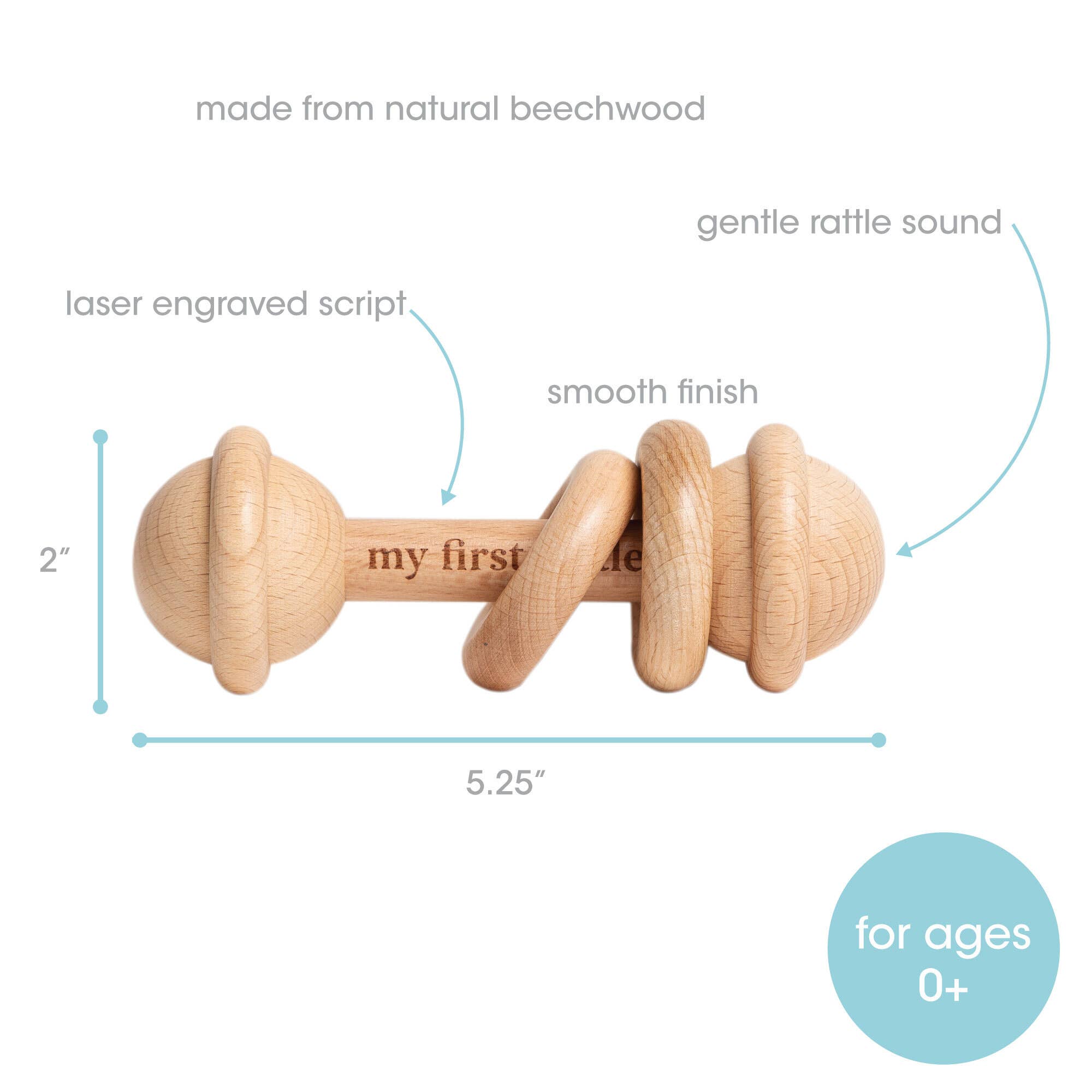 Baby's First Rattle — Wooden
