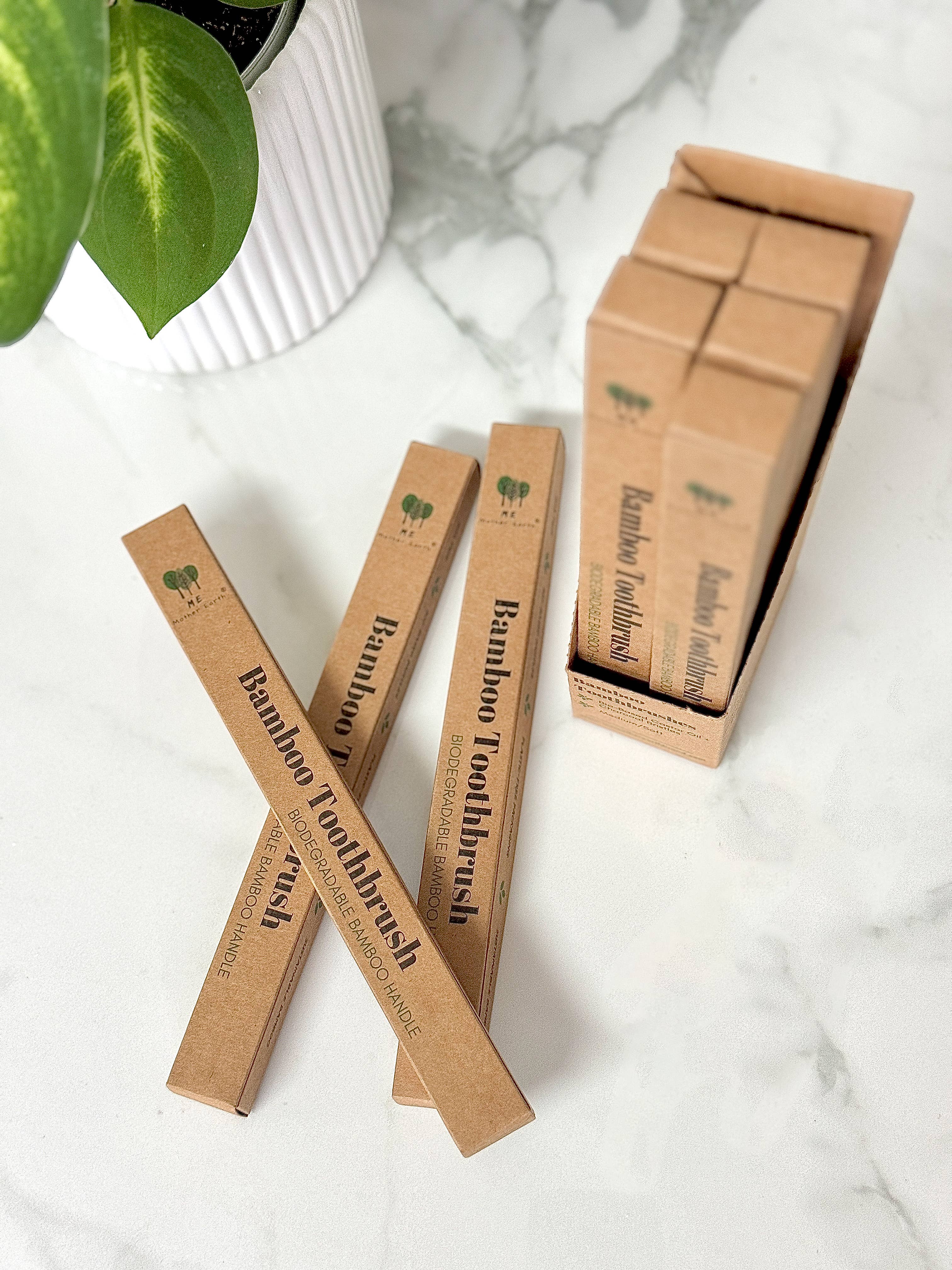 Bamboo Charcoal Toothbrush Set