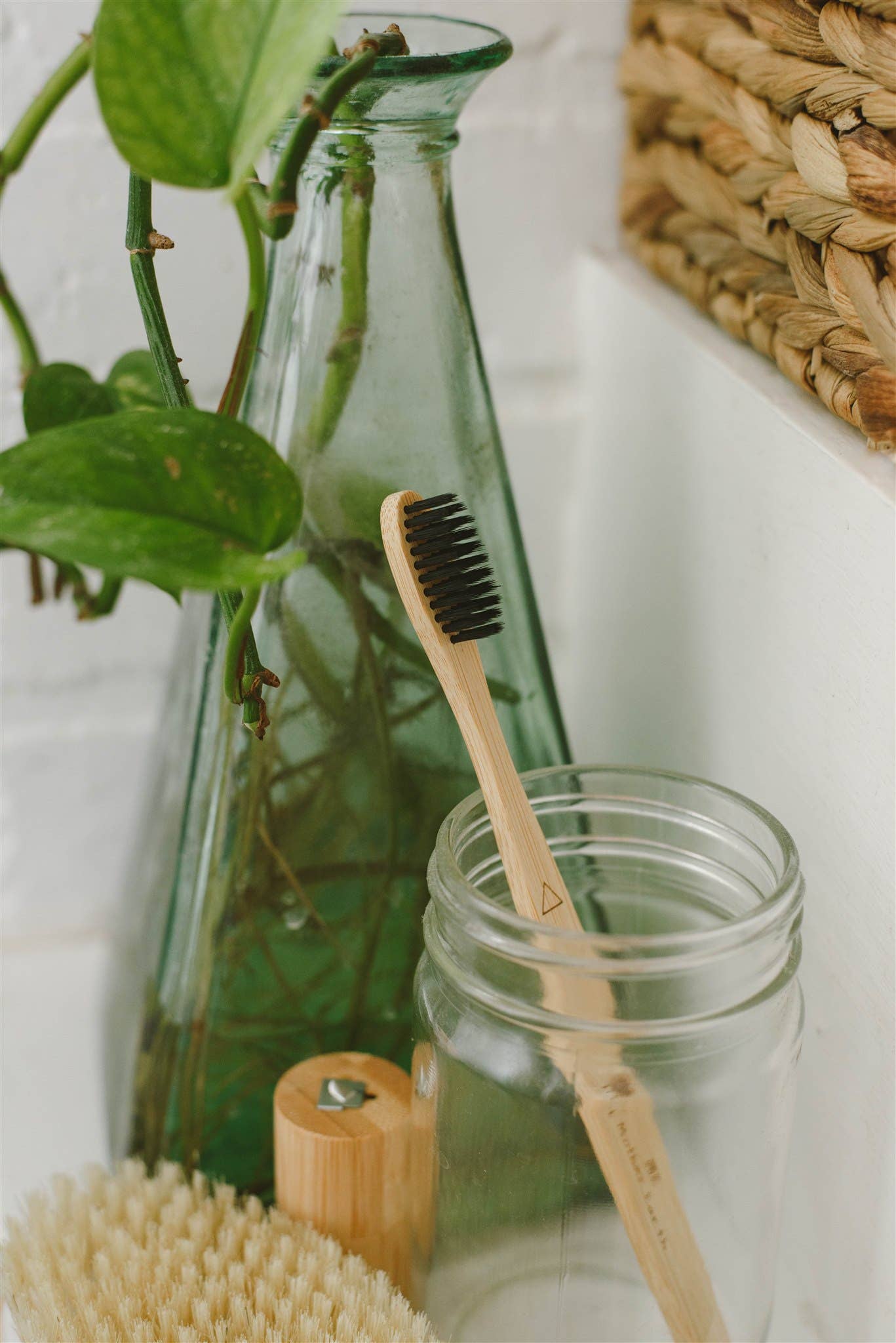 Bamboo Charcoal Toothbrush Set
