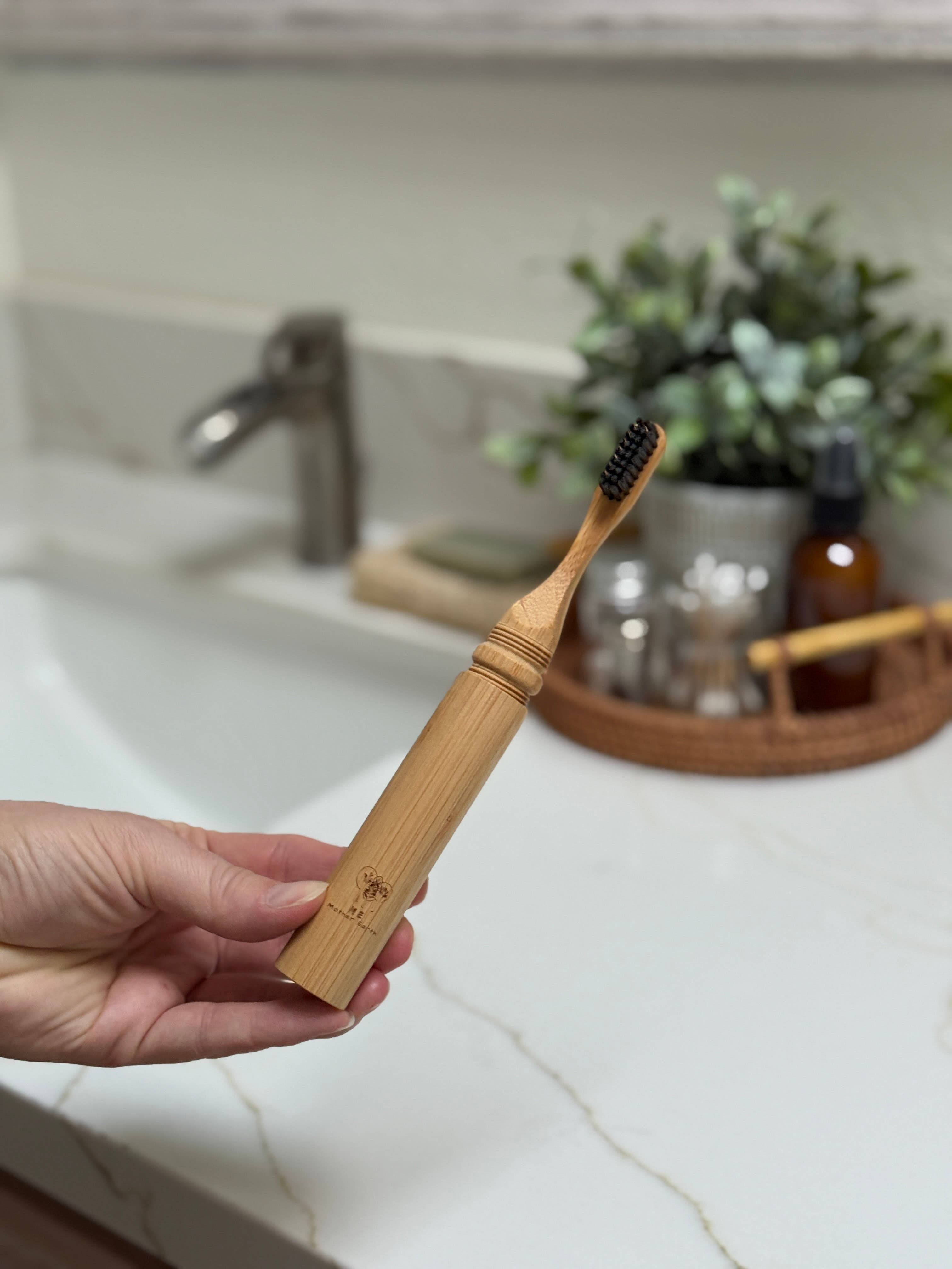 Bamboo Travel Toothbrush — All-in-One