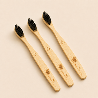 Bamboo Charcoal Toothbrush Set