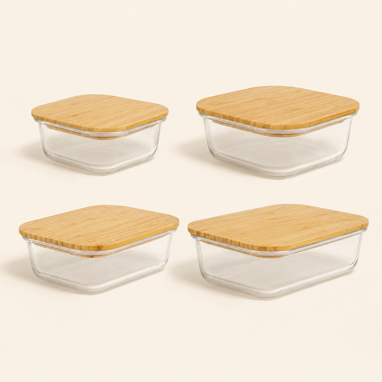 Borosilicate Glass Food Storage Set