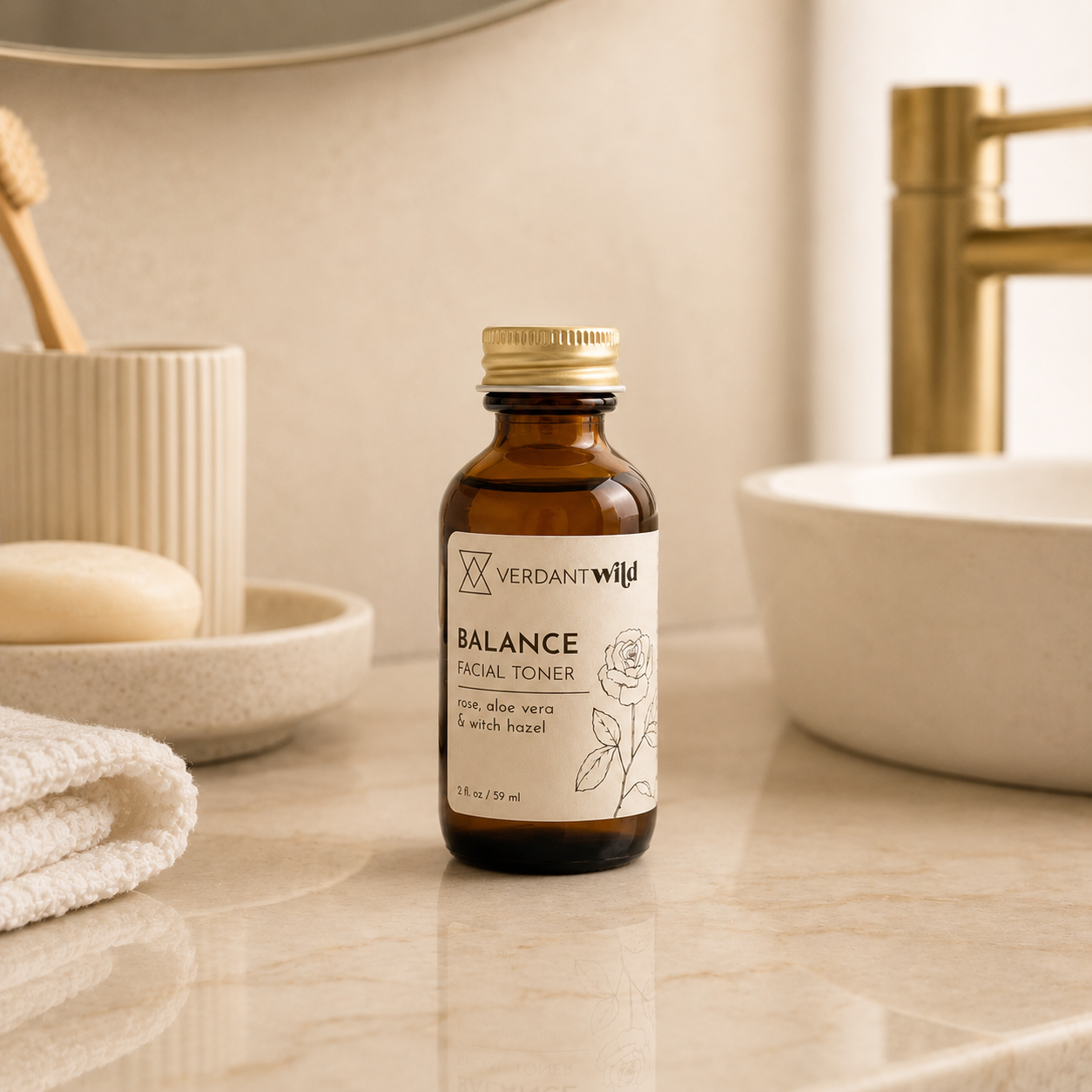 toner in the bathroom