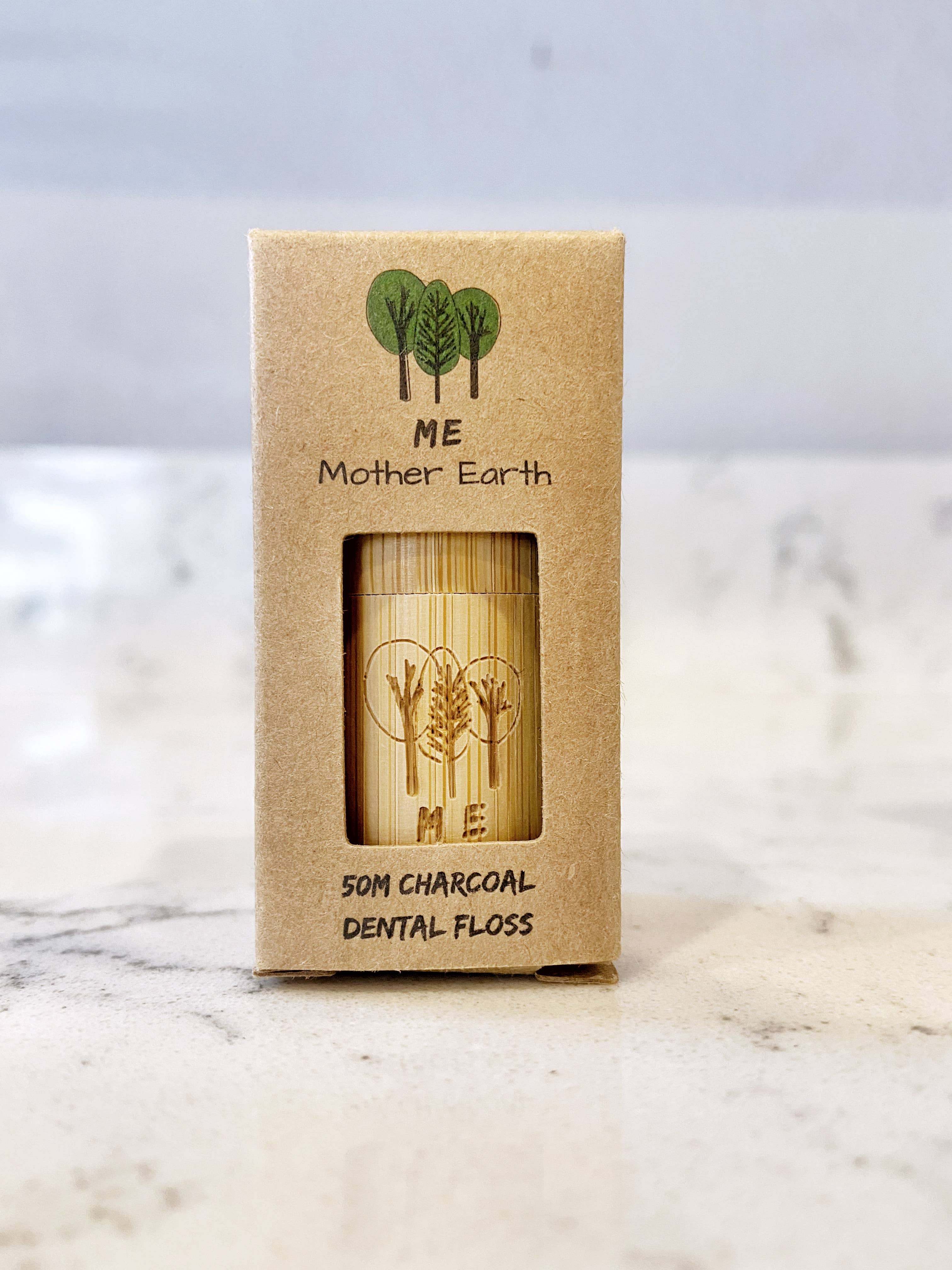 Dental Floss — Bamboo Container