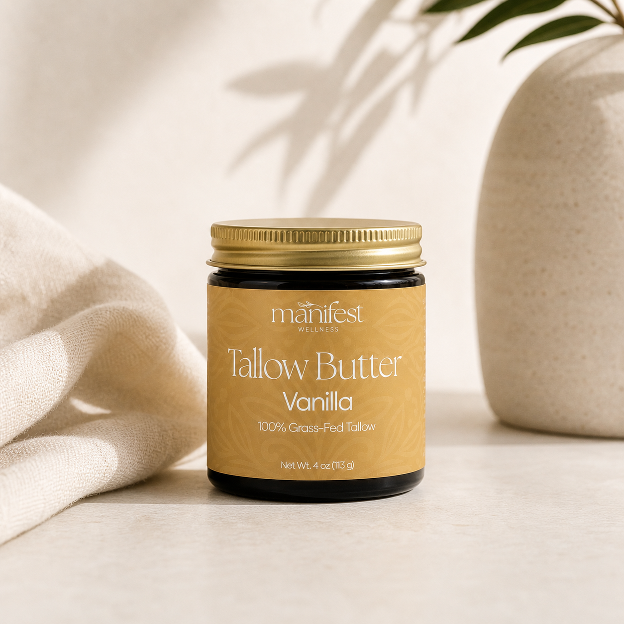 Whipped Vanilla Tallow Butter for Hydration