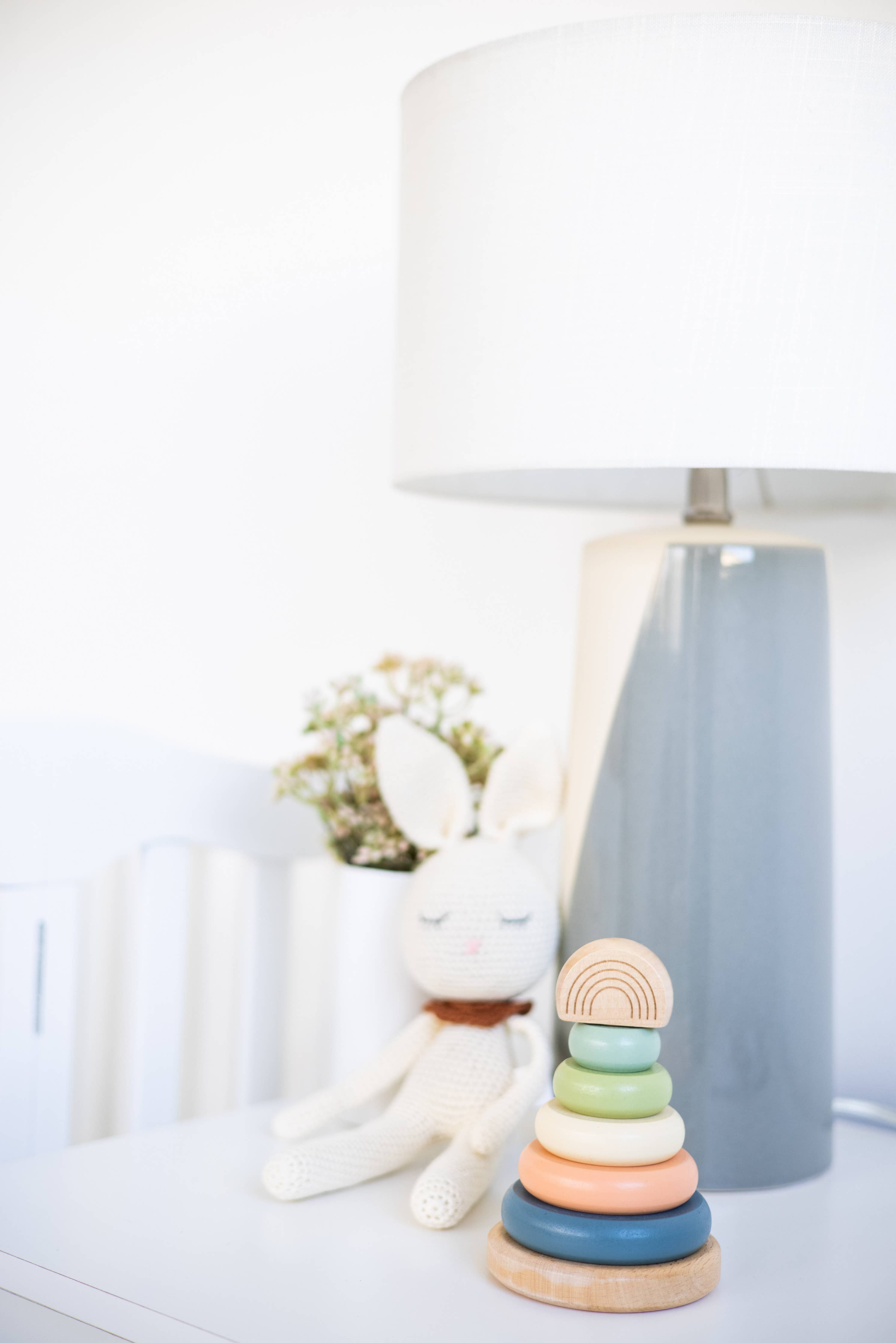 Wooden Stacking Tower — Rainbow