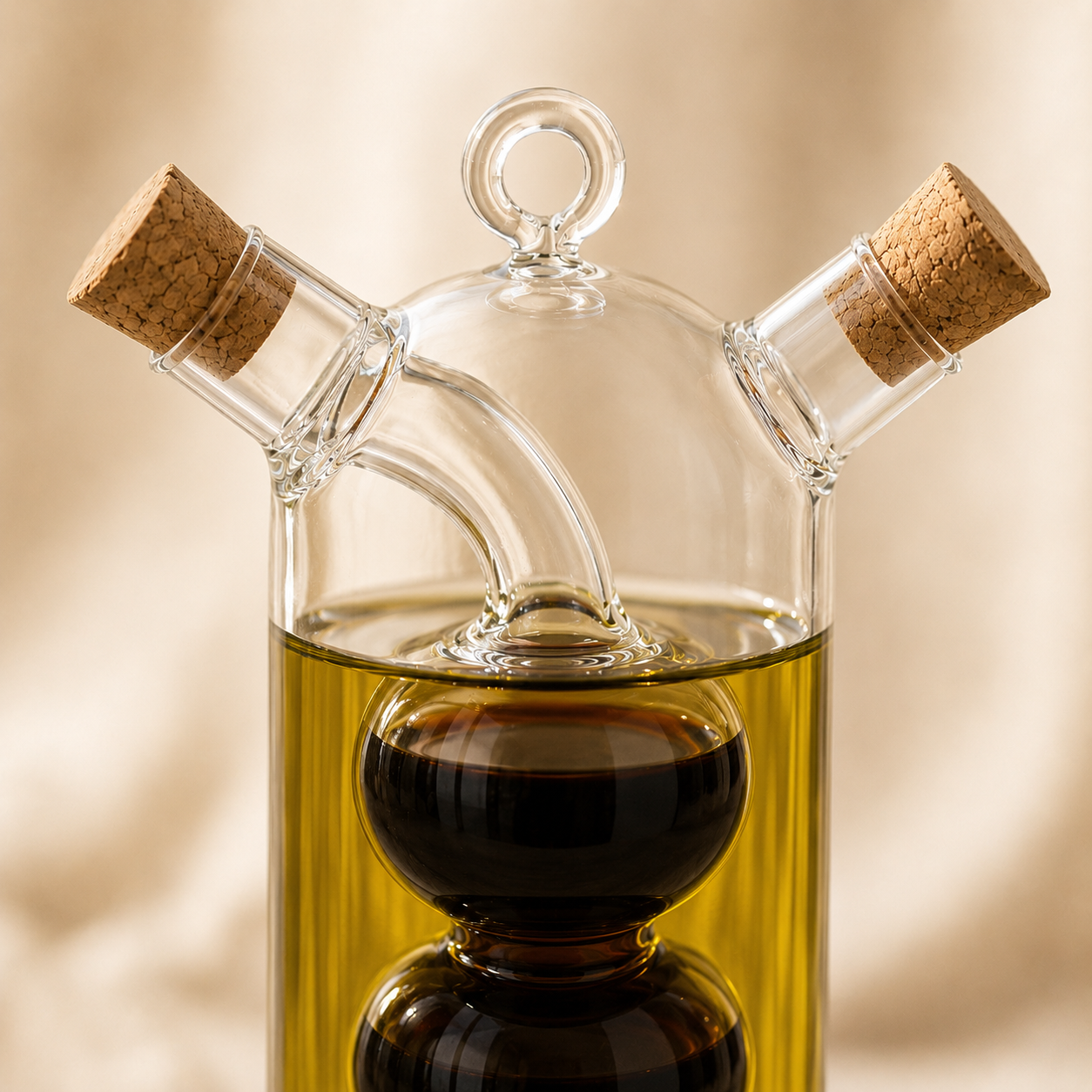 Dual-Chamber Oil & Vinegar Cruet