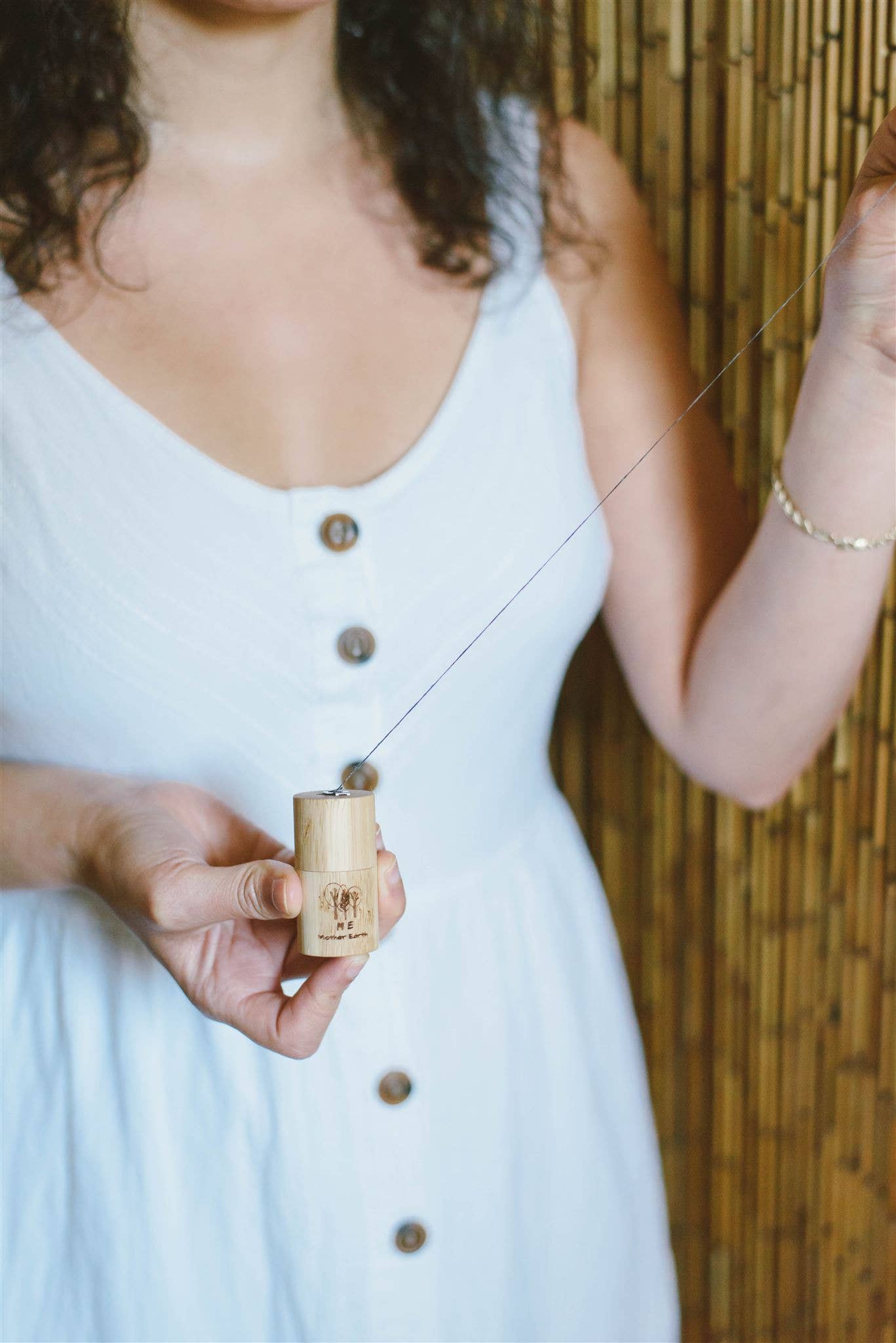 Dental Floss — Bamboo Container