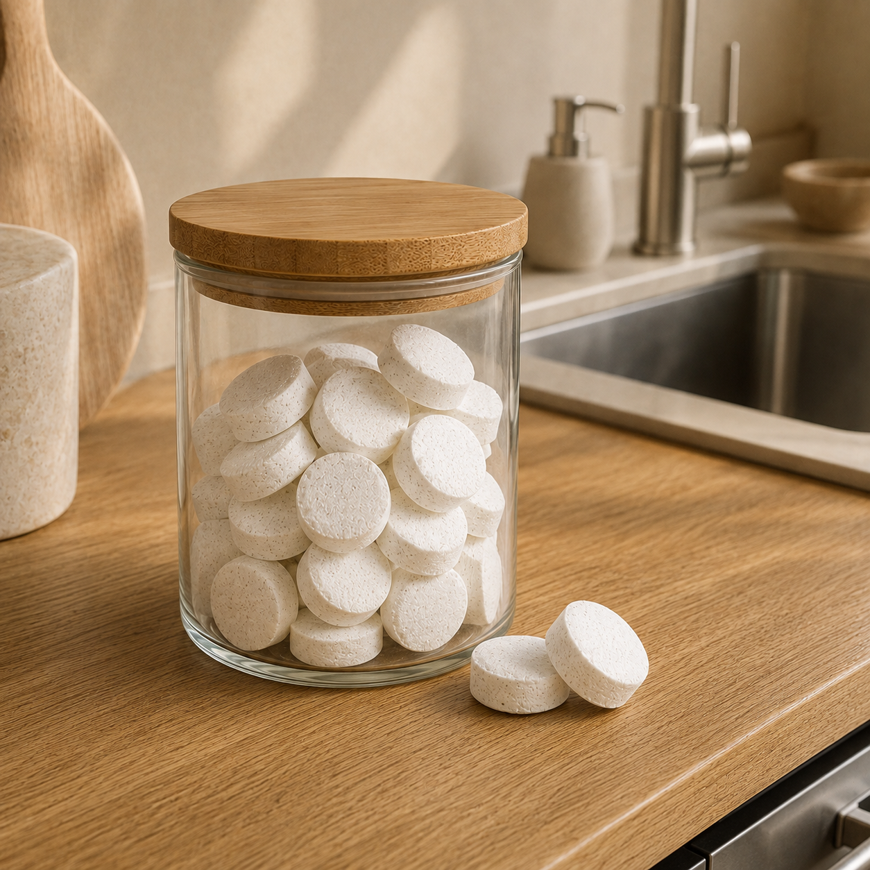 Dishwasher Tablets — Fragrance-Free, PVA-Free (40 loads)