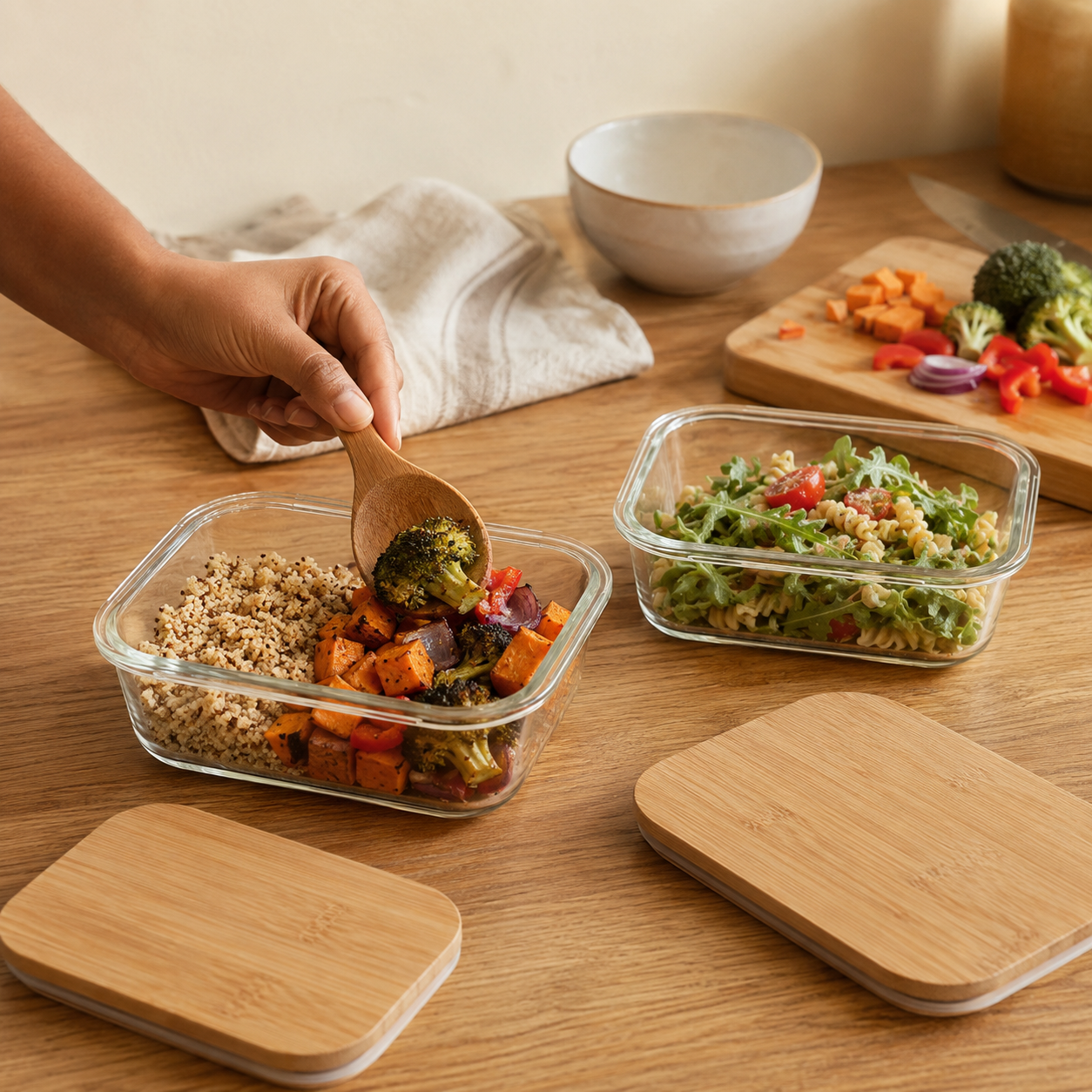 Borosilicate Glass Food Storage Set
