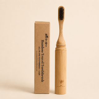 Bamboo Travel Toothbrush — All-in-One