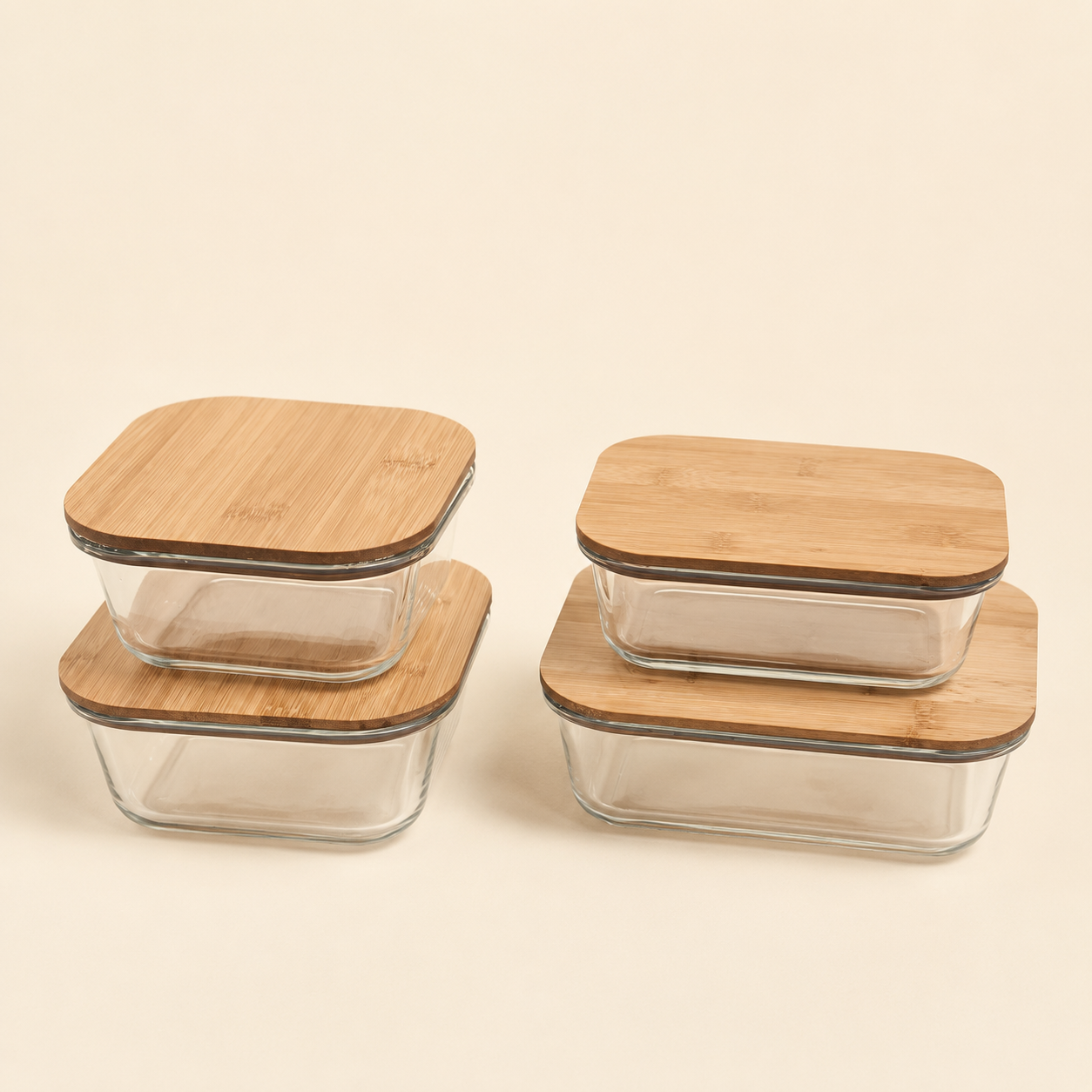Borosilicate Glass Food Storage Set