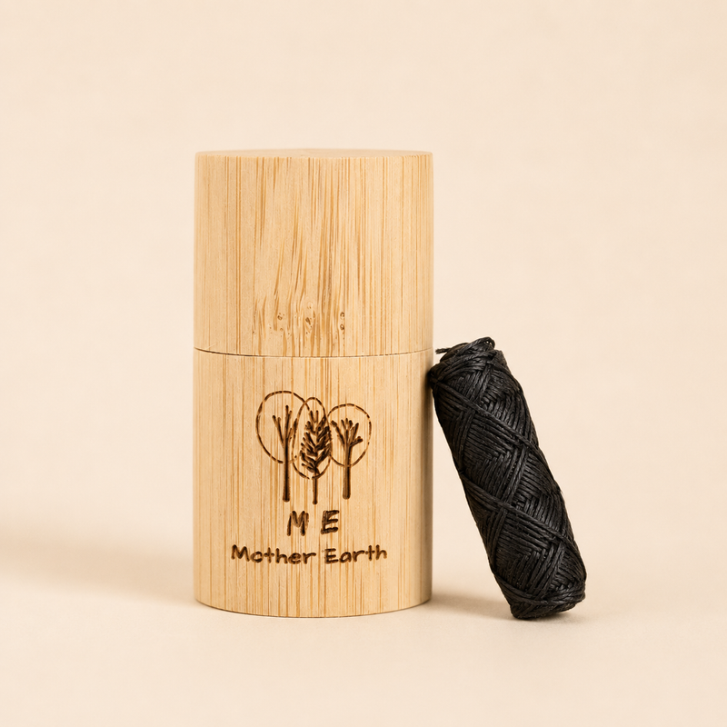 Dental Floss — Bamboo Container