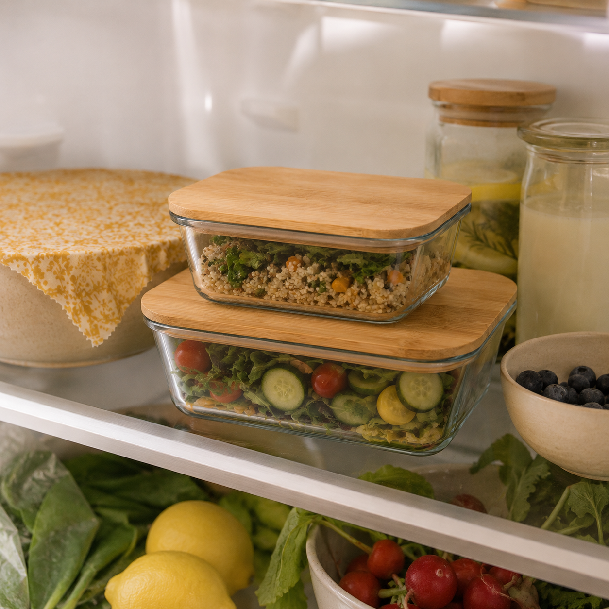 Borosilicate Glass Food Storage Set