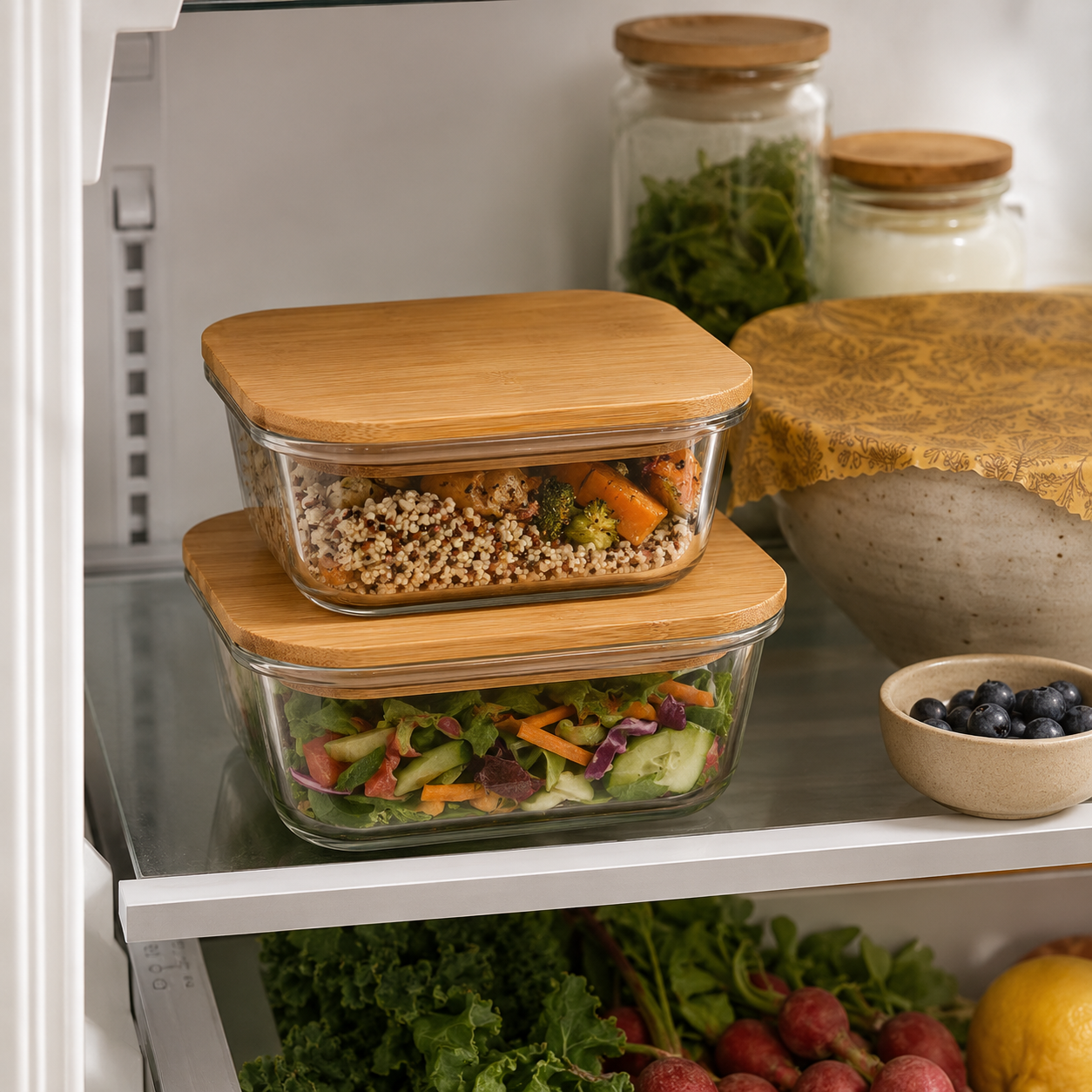 Borosilicate Glass Food Storage Set